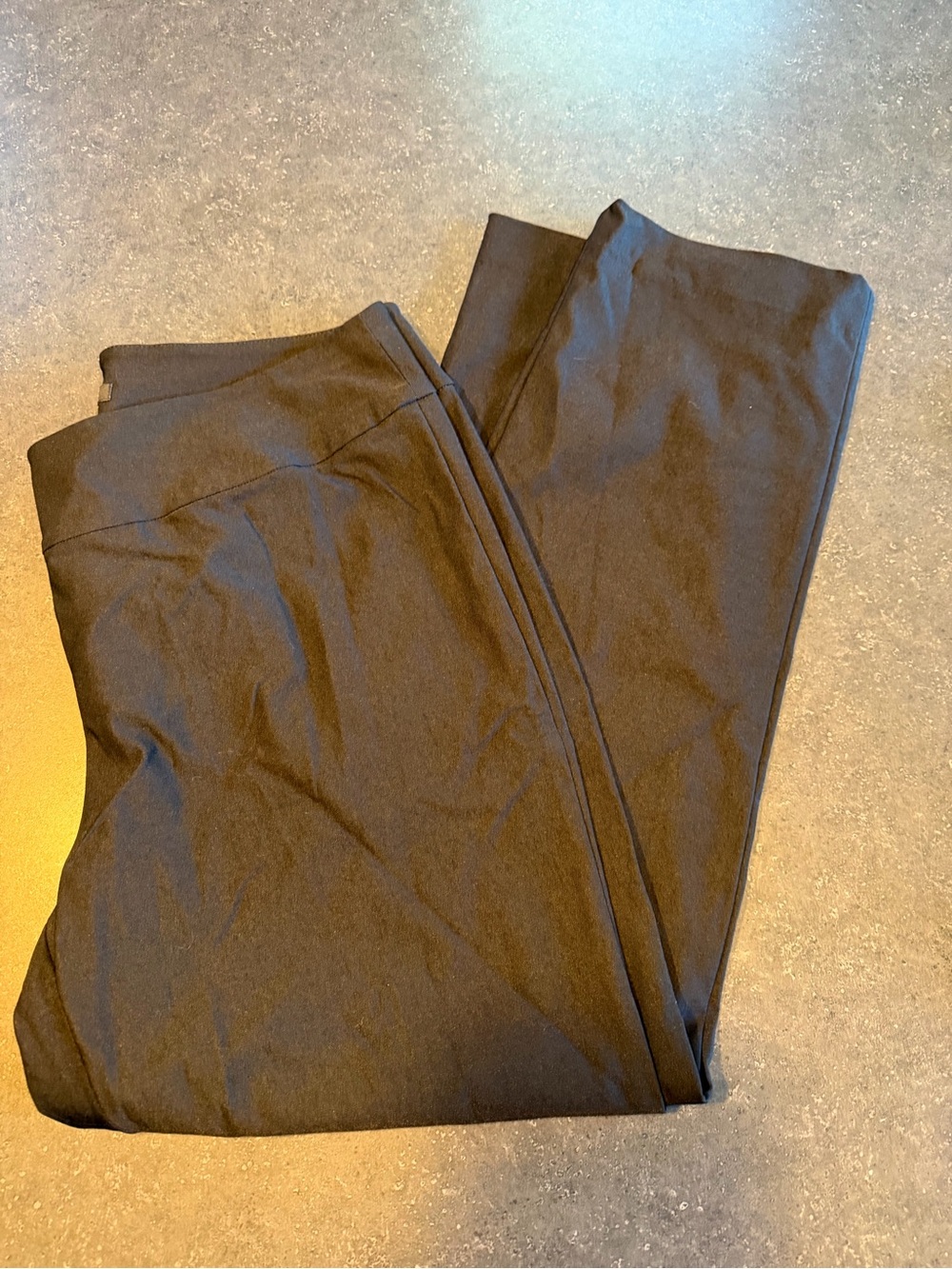 Nic + Zoe Women’s 12P Black Stretch Pull-On Straight Leg Pants 28” Inseam